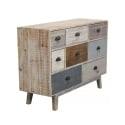 Bunte Holzkommode mit 8 Schubladen, Shabby Chic, Modell Donald Verkauf