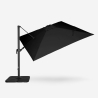 Gartenschirm mit verstellbarem Arm aus Aluminium mit dezentraler Stange 3x3 Vienna Noir Preis