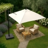 Ampelschirm Quadratisch Pendelschirm 2,5 Meter Garten Café Hotel Alu Paradise Sales