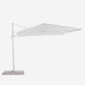 Aluminium-Gartenschirm mit dezentraler Stange für Haus 3x3m Paradise White Katalog