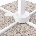 Aluminium-Gartenschirm mit dezentraler Stange für Haus 3x3m Paradise White Preis