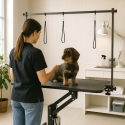 Hydraulisch verstellbarer Trimmtisch für Hunde und Katzen 110 cm Griffon Sales