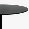 Runder Esszimmertisch 120cm schwarz Holz modern Blackwood+ Rabatte