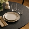Runder Esszimmertisch 120cm schwarz Holz modern Blackwood+ Lagerbestand