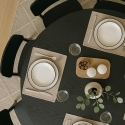 Runder Esszimmertisch 120cm schwarz Holz modern Blackwood+ Auswahl
