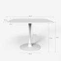 Goblet stil quadratischer Tisch mit abgerundeten Kanten Esszimmer Küche Bar Lillium 100 