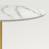 Runder Tisch 80cm mit goldenem Marmoreffekt im klassisch-modernen Stil Monika Katalog