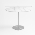 Runder Tisch 80cm mit goldenem Marmoreffekt im klassisch-modernen Stil Monika Preis