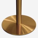 Runder Tisch 80cm mit goldenem Marmoreffekt im klassisch-modernen Stil Monika Auswahl