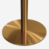 Runder Tisch 80cm mit goldenem Marmoreffekt im klassisch-modernen Stil Monika Auswahl