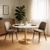 Runder Tisch 80cm mit goldenem Marmoreffekt im klassisch-modernen Stil Monika Sales