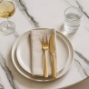 Runder Tisch 80cm mit goldenem Marmoreffekt im klassisch-modernen Stil Monika Maße