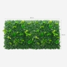 Künstliche Gartenpflanze Hecke 200x100cm ausziehbar Laurus Rabatte