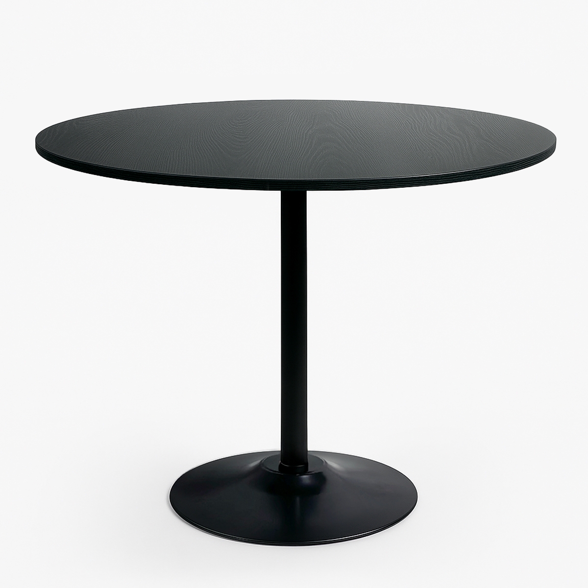 Runder Esszimmertisch 120cm schwarz Holz modern Blackwood+ Aktion