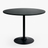 Runder Esszimmertisch 120cm schwarz Holz modern Blackwood+ Aktion