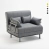 Deborah Twin 1,5-Sitzer Stoff Schlafsessel Schlafsofa klappbar 