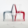 18er Set Cristal Light Grand Soleil transparente Stühle Bars und Restaurants 
