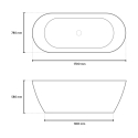 Freistehende Ovale Badewanne Unabhängiges Modernes Design Idra Auswahl