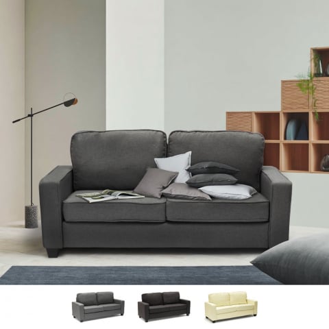 Sofa Rubino: 2-Sitzer Couch Stoff, für Wohnzimmer, Büro