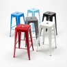 Tolix Hocker 76cm Stahl Metall Barhocker für Bar und Küche Steel Up 