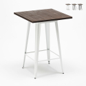 tisch für hocker im industriestil aus metall stahl holz 60x60 welded Aktion