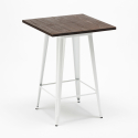 tisch für hocker im industriestil aus metall stahl holz 60x60 welded Angebot