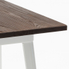 tisch für hocker im industriestil aus metall stahl holz 60x60 welded Rabatte