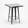 Lix tisch im industriellen stil aus stahl und metall 60x60 hocker nut Angebot