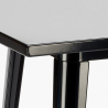 Lix tisch im industriellen stil aus stahl und metall 60x60 hocker nut Rabatte