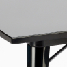 Lix tisch im industrie stil aus stahl 80x80 für bar und haus dynamite Sales