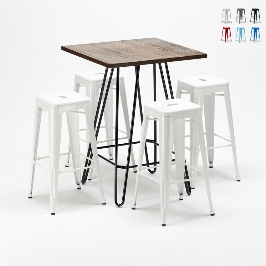 stehtischset und 4 metallhocker industrieller für kneipen kips bay-stil Aktion stehtischset und 4 metallhocker industrieller für kneipen kips bay-stil Aktion