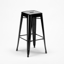 hoher tisch und 4 metallhocker industrielle im-stil new york-bar 