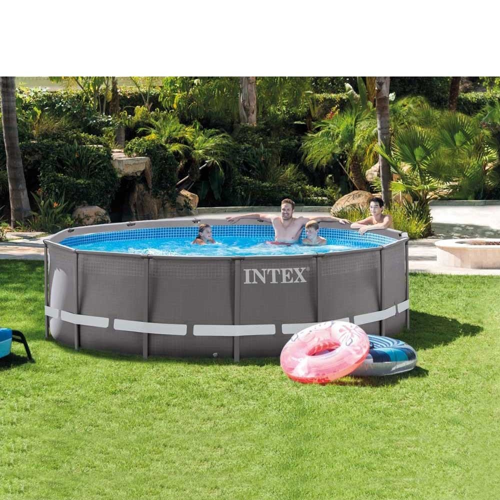 Intex 26310 Ex 28310 Ultra Frame Aufstellpool Rund Quick Up 427x107cm