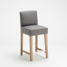Holzbar und Küchenhocker aus 63cm Höhe Design Comfort L 