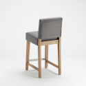 Holzbar und Küchenhocker aus 63cm Höhe Design Comfort L 