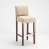 Barhocker Holzküche Design Hoch 74 cm Comfort XL 