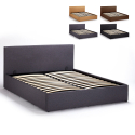 King Komplett Doppelbett mit Bettkasten Stoff Holz Bettrost 160x190 cm Basel Verkauf