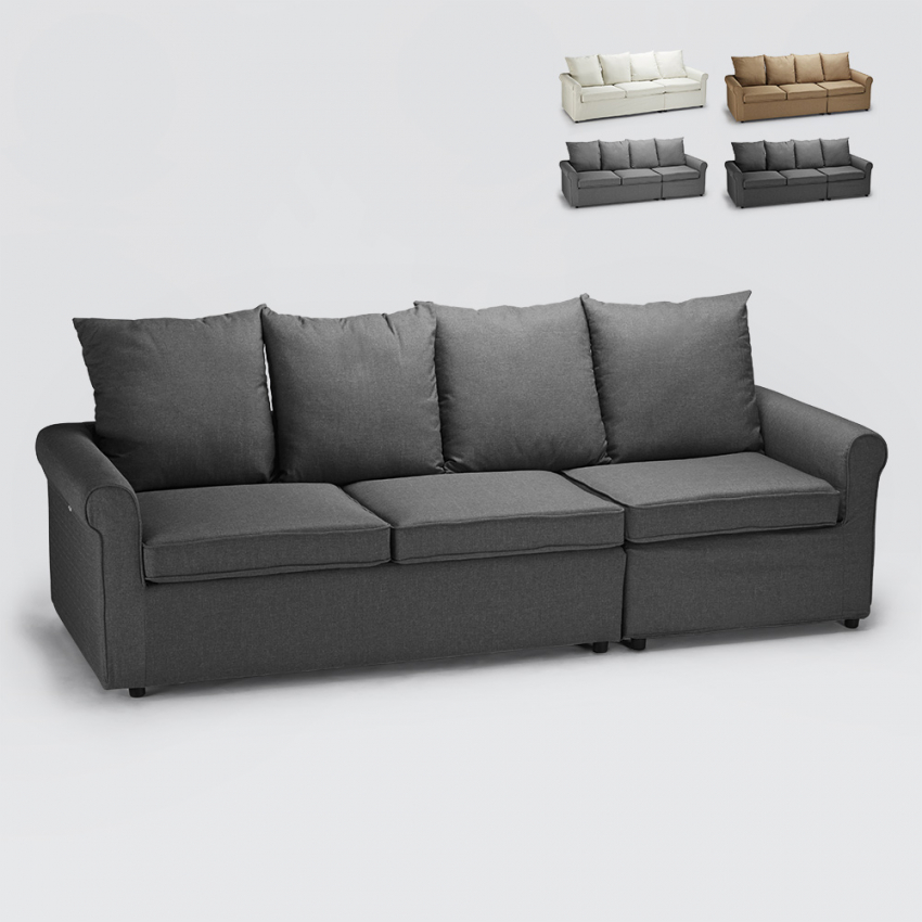 Modernes 3-Sitzer-Schlafsofa Lapislazzuli mit Abnehmbarem Bezug Kosten