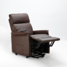 Elektrischer Relax-Sessel Amalia Fix aus Kunstleder mit Aufstehhilfe für Senioren 