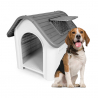 Hundehütte Outdoor für mittelgroße Hunde außen innen Bella Aktion