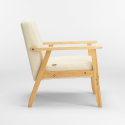 Sessel Holzstuhl Im Skandinavischen Vintage-Design mit Armlehnen Uteplass 