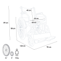Lily Faltbarer Rollstuhl 15kg Behinderte und Ältere Menschen 