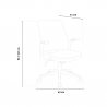 Ergonomischer Sessel Des Klassischen Bürostuhls aus Verstellbarem Stoff Mugello Sales