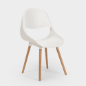 Stühle für Küche und Bar Polypropylen Holz Modernes Design Shell Maße