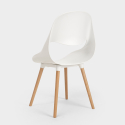 Stühle für Küche und Bar Polypropylen Holz Modernes Design Shell Preis