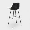 Willis Hoher Hocker aus Metall für Küche, Bar mit Kissen modernes Design 