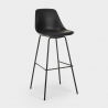 Willis Hoher Hocker aus Metall für Küche, Bar mit Kissen modernes Design 