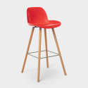 Burj 75 Moderner hoher Hocker im skandinavischen Design für Eiffel Bar und Küche 