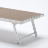 Liegestuhl Strandliege Sonnenliege aus Aluminium Santorini Limited Edition 