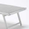 20er Set Sonnenliegen Aluminium mit Dach Italia 